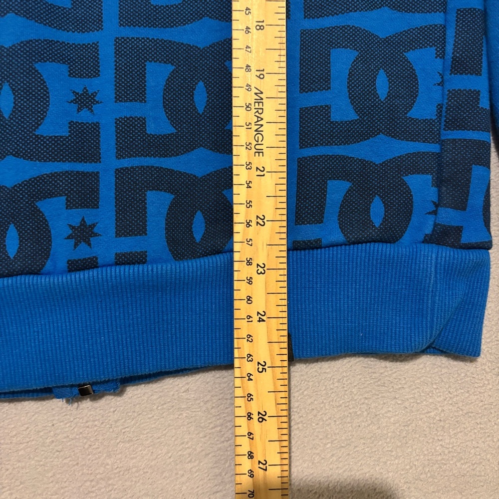 DC Shoes Ken Block Monster Hoodie Blue Y2K Skateboard Full Zip Fall Size Medium - Picture 6 of 9